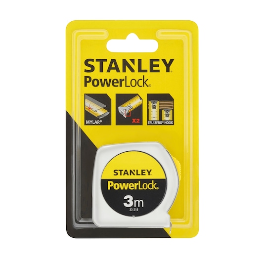 Mesure Powerlock Classic Métal STANLEY® 3 m x 12,7 mm