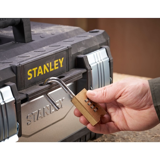 STANLEY 20 in. Galvanized Metal Plastic Tool Box