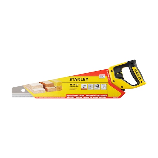 Scie égoïne JETCUT™ STANLEY®, 500 mm, coupe de débit, 7 dents/pouce