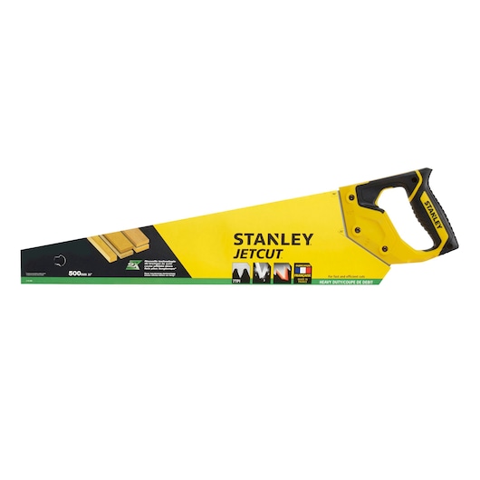 Scie égoïne JETCUT™ STANLEY®, 500 mm, coupe de débit, 7 dents/pouce