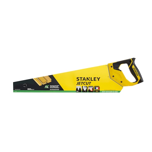 Scie égoïne JETCUT™ STANLEY®, 500 mm, coupe de débit, 7 dents/pouce