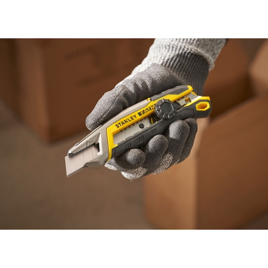 STANLEY® FATMAX® 18 mm Integrated Snap Wheel Lock Snap Off Knife