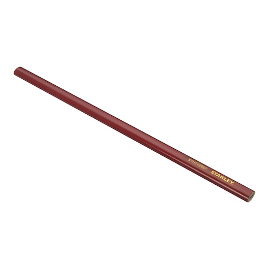 Crayon de charpentier, ovale, marron rouge sur