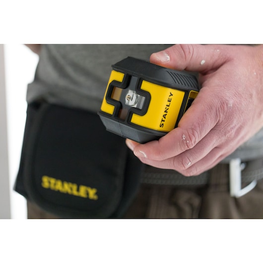 CUBIX, Niveau Laser Stanley laser Rouge précision ±0.6mm/m, pour Intérieur  , auto-nivelant