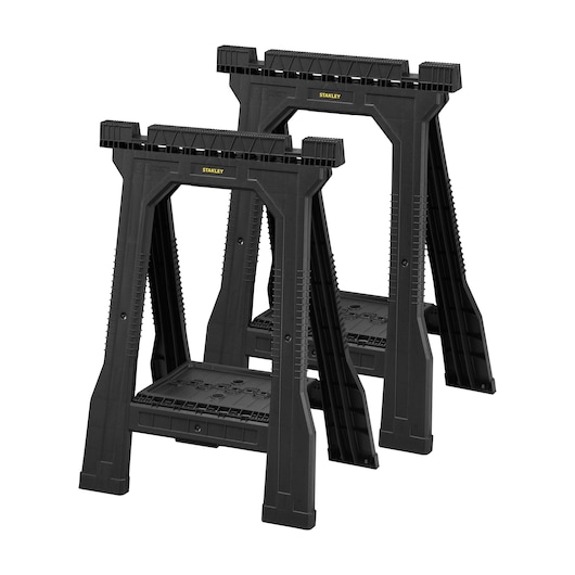 STANLEY JUNIOR SAWHORSE- PAIR/ STANLEY Folding Sawhorse (Pair), 362kg Max. Capacity